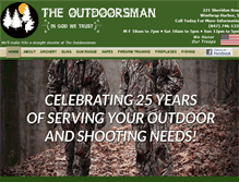 Tablet Screenshot of outdoorsmanpro.com